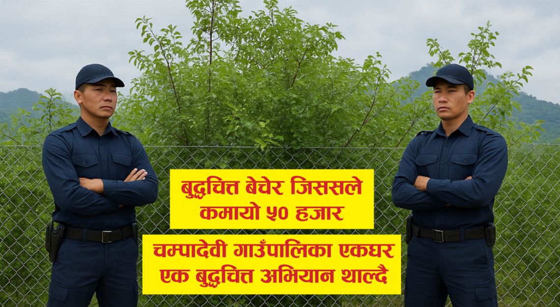 बुद्धचित्तबाट लाखौँ कमाउँदै ओखलढुंगाका किसान, बोट सुरक्षामा किसानले राख्छन् गार्ड