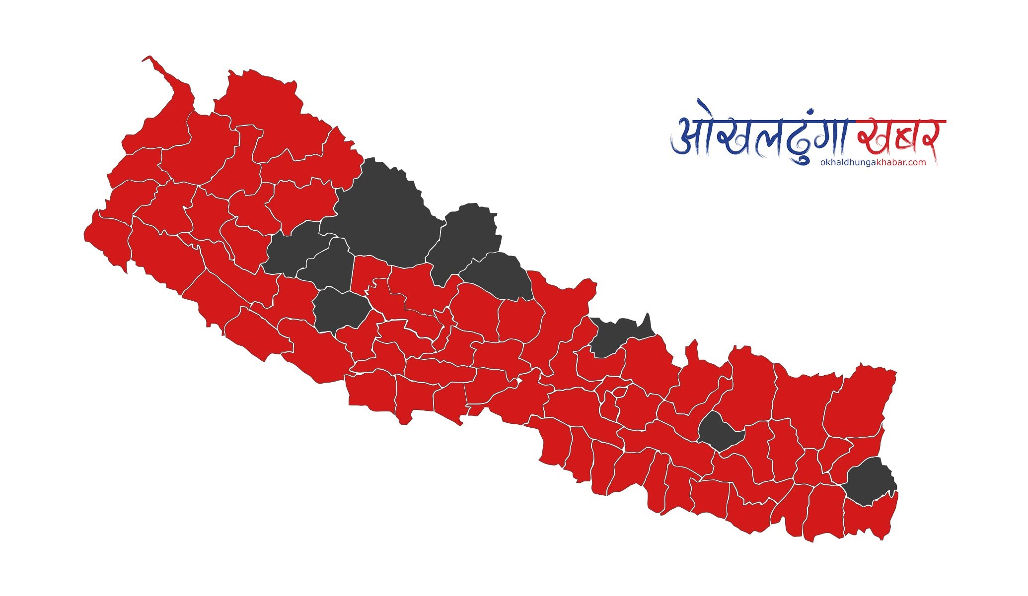 कोरोनाको संक्रमण ६८ जिल्लामा फैलियो, ओखलढुंगासहित ९ जिल्लामा देखिएको छैन