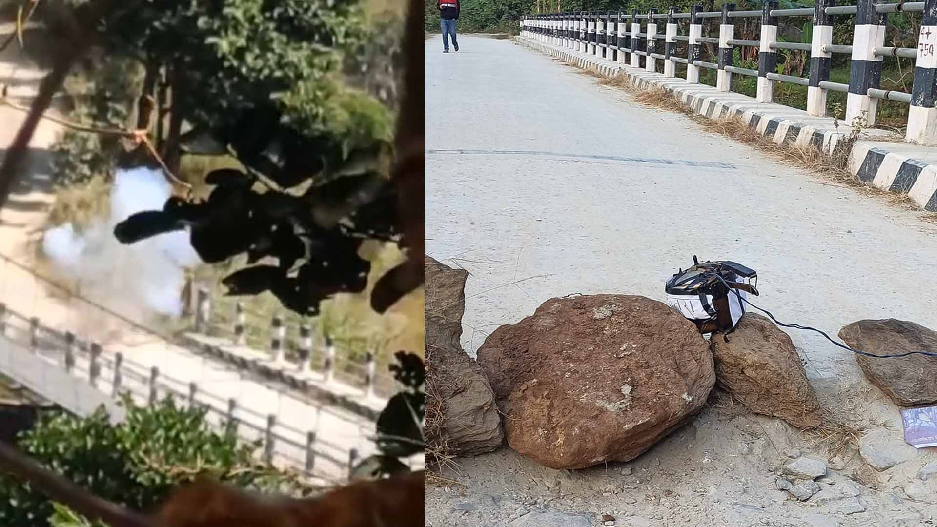 मोलुङको कुल खोलाको पक्की पुलमा भेटिएको बम नेपाली सेनाले निष्क्रिय बनायो