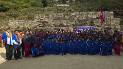 School Uniform Distribution in 2 Schools in Nepal by America's Northstar Properties and Unstoppable Learning Dyslexia Education